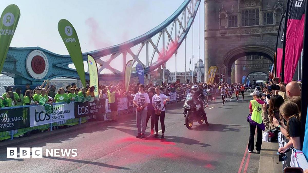 London Marathon: Tower Bridge Vandalism Arrests