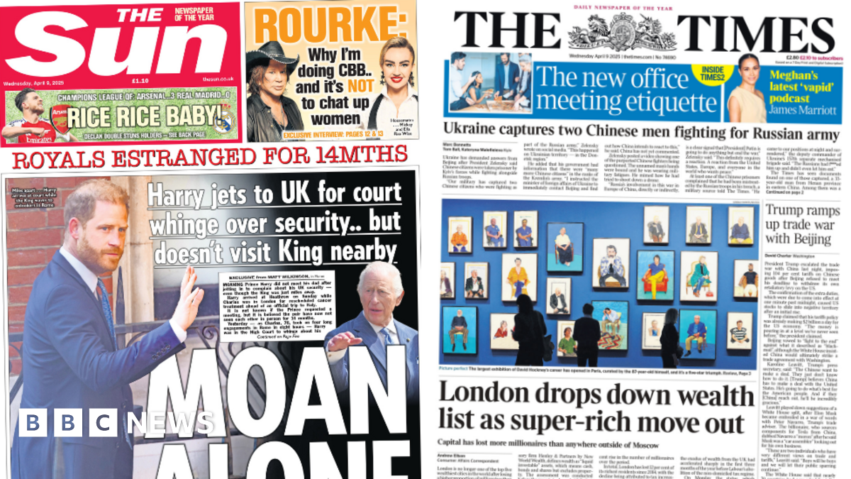 London's Elite Flee As Harry Battles In Court