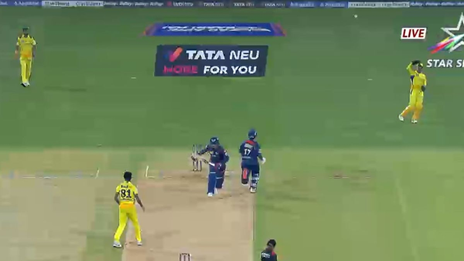 MS Dhoni's Genius Run-Out: Samad Out