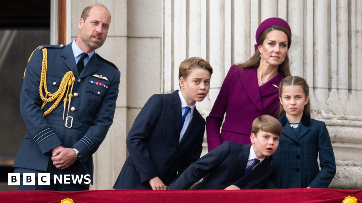 VE Day 80th: Royals Witness Red Arrows Flypast